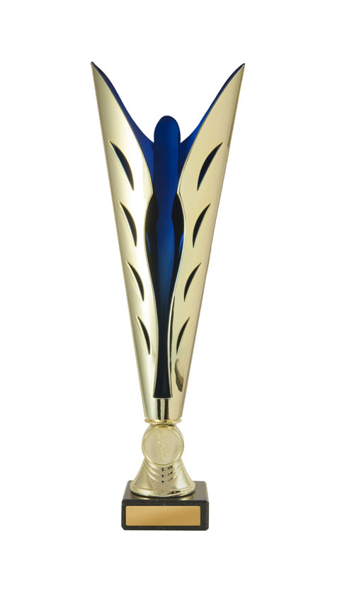 Dancing Silhouette Cup Gold-Blue