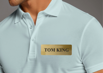 Engraved name badge